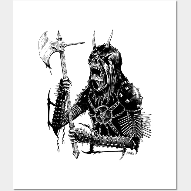 Black Metal Executioner (Light) Wall Art by sawblade666